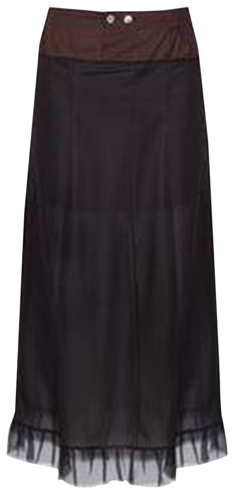Maison Margiela Midi Skirt BlackBrown