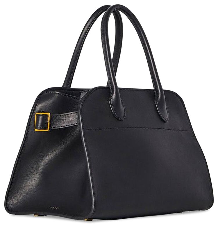 The Row Soft Margaux 10 Bag Black