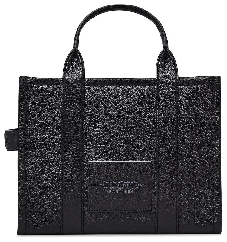 Marc Jacobs The Medium Leather Tote Bag Black