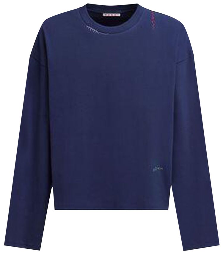 Marni Stitch Long Sleeve T Shirt Blue China