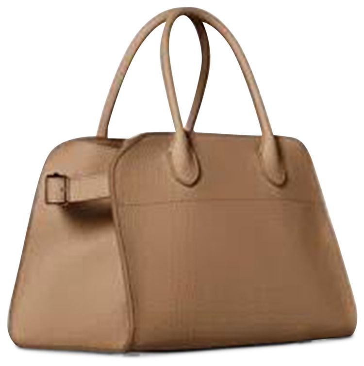 The Row Soft Margaux 10 Bag Dark Taupe