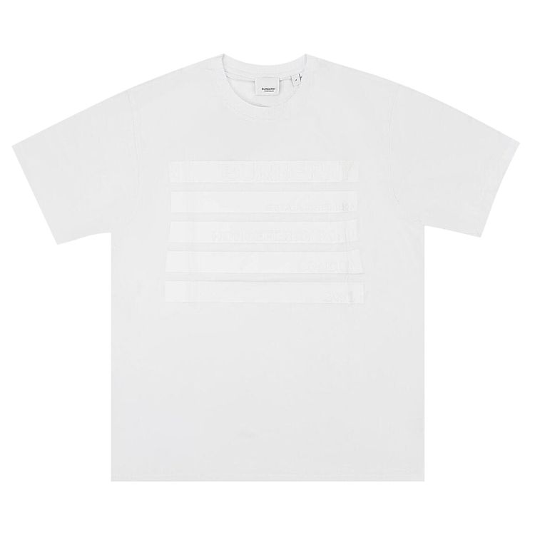 Burberry Oversized Stripe T Shirt White