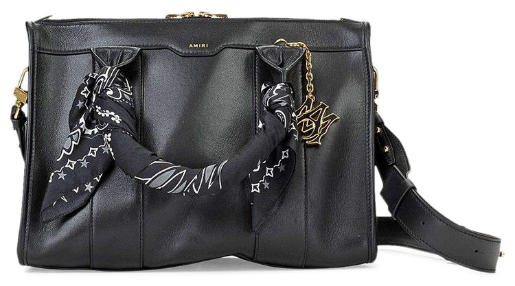 Amiri Nappa Mini City Bag Black