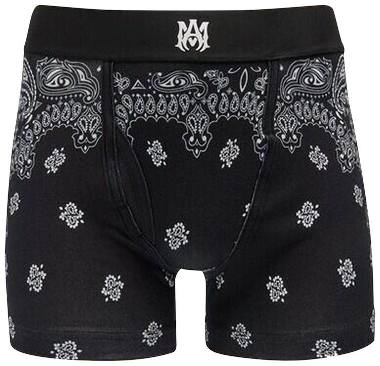 Amiri Bandana Boxers BlackWhite