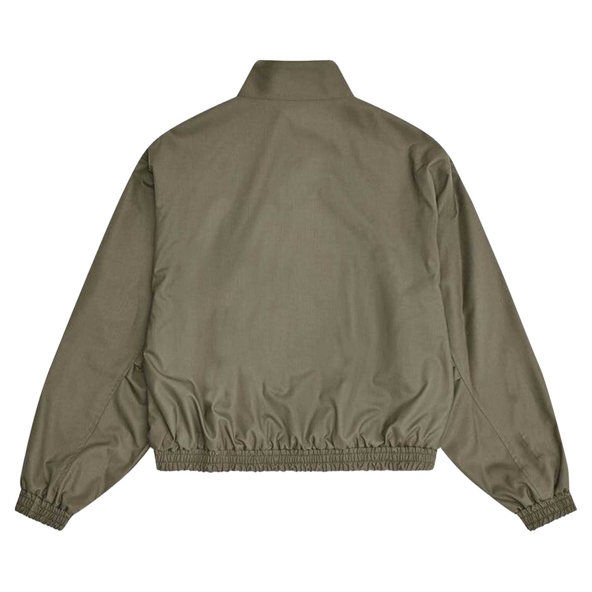 Buy Auralee Super Fine Tropical Wool Zip Blouson 'Dark Khaki