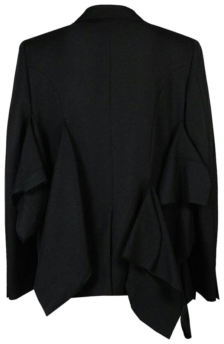 Comme des Garcons Homme Plus Fabric Accents Formal Jacket Black