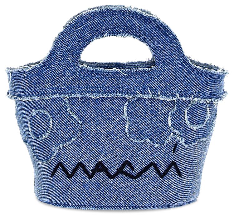 Marni Denim Micro Handbag Cobalt