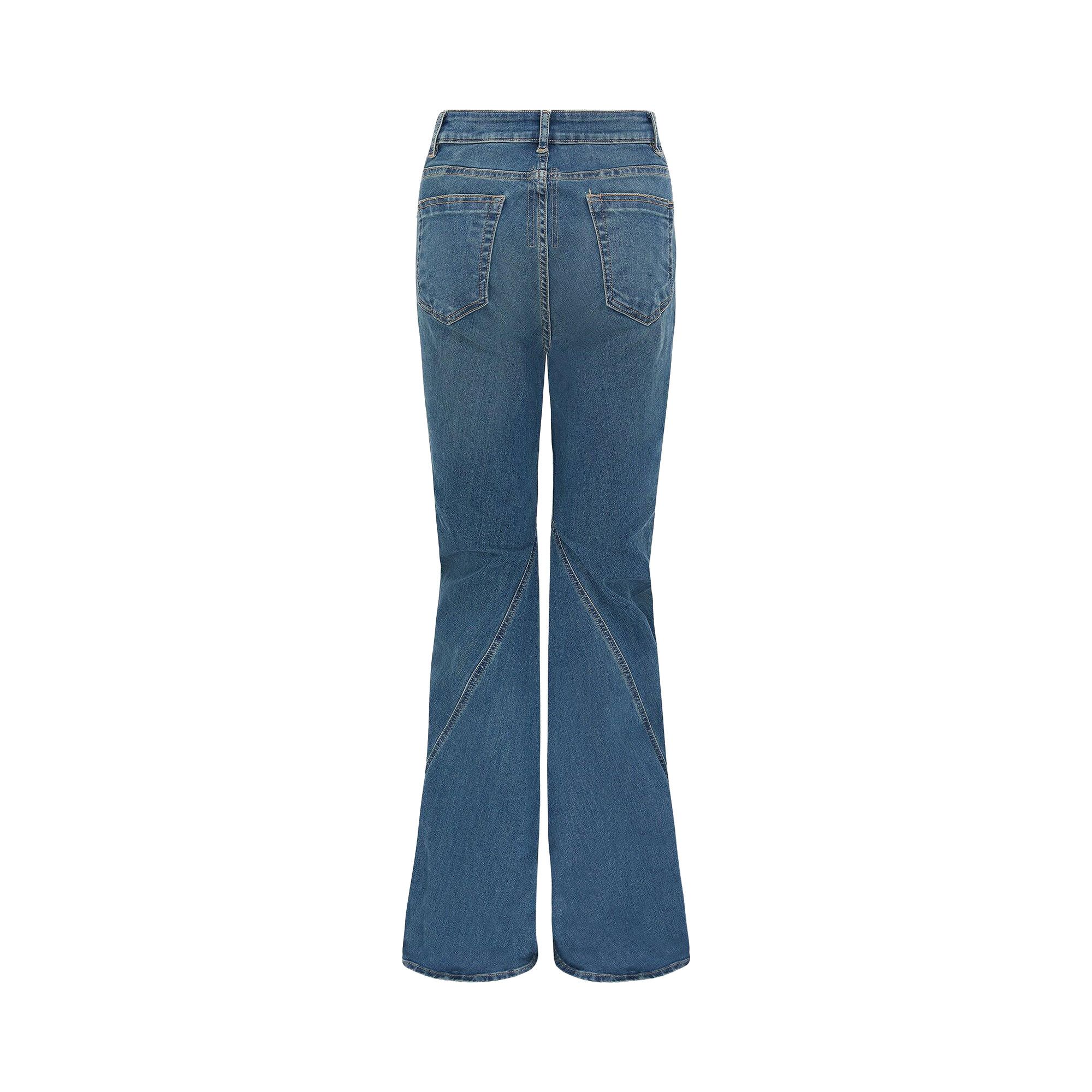 デニム・ジーパン Rick Owens DRKSHDW WOMEN. BIAS BOOTCUT / WASHED INDIGO Buy Rick Owens DRKSHDW Denim Bias Bootcut Jeans 'Washed
