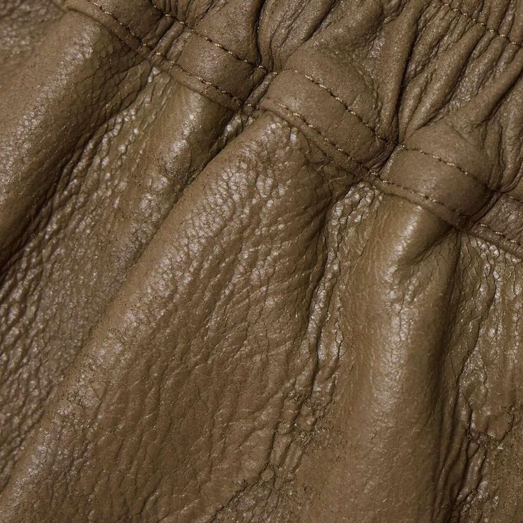 Rick Owens Leather Boxer Shorts Dust