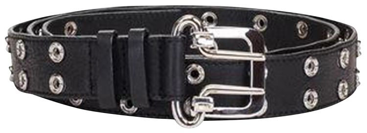 Ambush Grommet Leather Belt Black