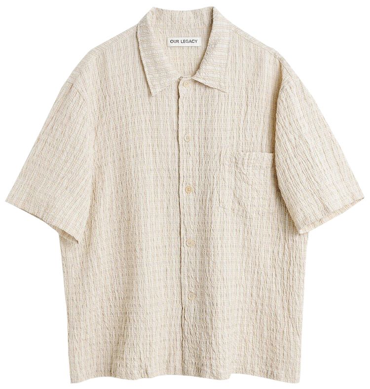 Our Legacy Box Short Sleeve Shirt Beige