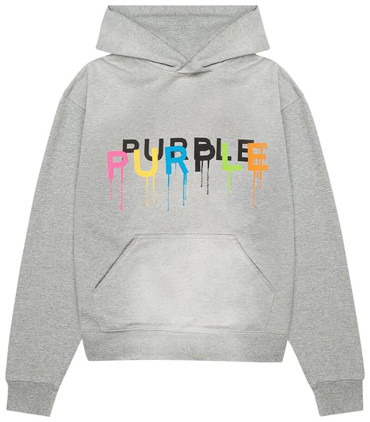 PURPLE BRAND French Terry Pullover Hoodie Heather