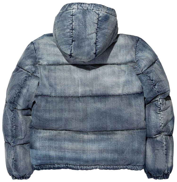 PURPLE BRAND Denim Puffer Jacket Indigo