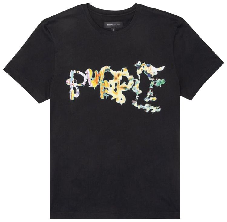 PURPLE BRAND Clean Jersey Short Sleeve Tee Black