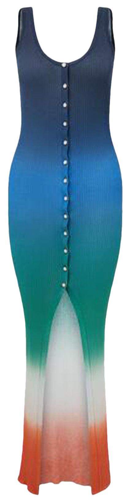 Casablanca Gradient Rib Dress Multicolor