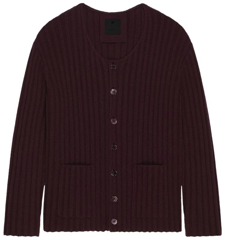 Givenchy Cashmere Cardigan Burgundy