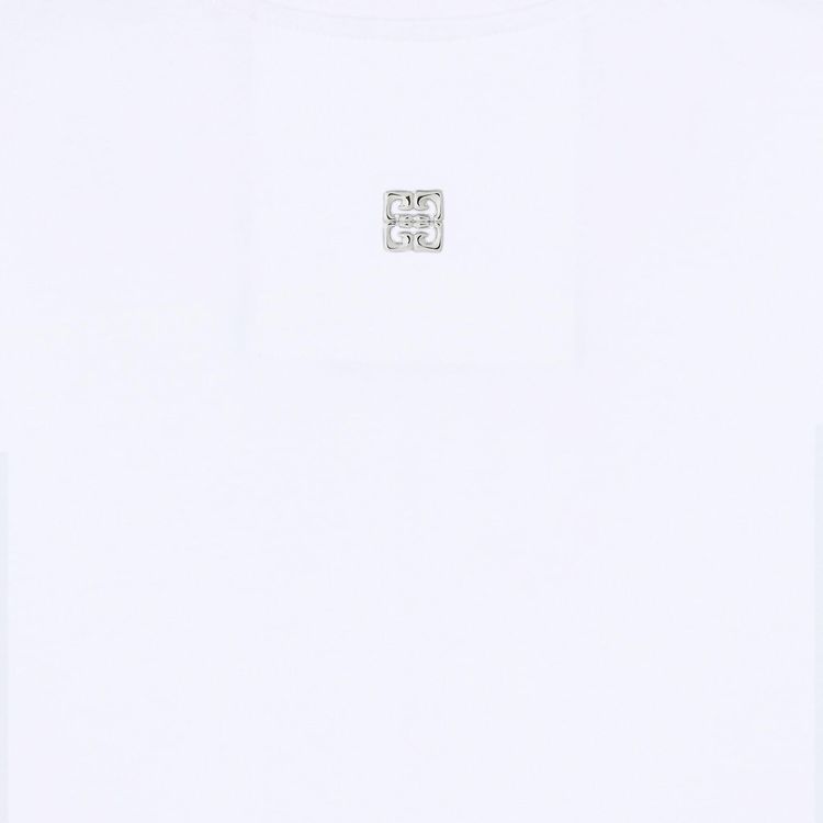 Givenchy Crystals Snake Slim Fit T Shirt White