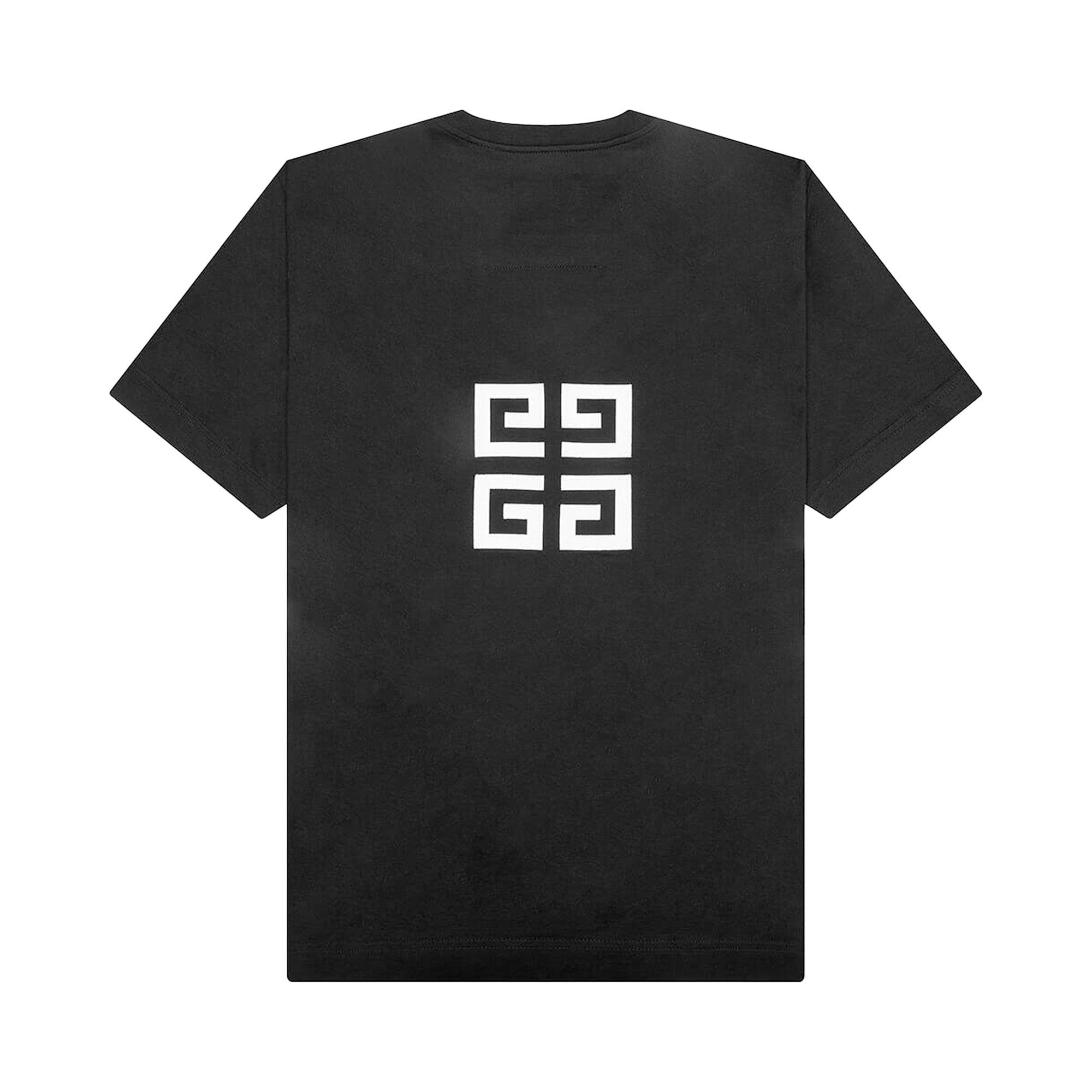Buy Givenchy 4G Motif Crewneck T-Shirt 'Black' - BM716N3YMG