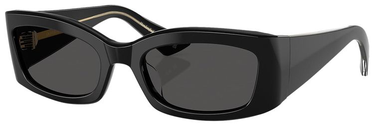 Khaite Rectangular Sunglasses Black