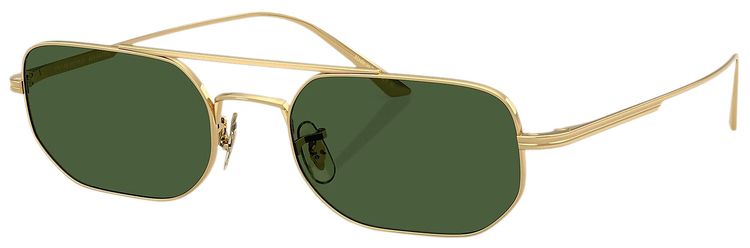 Khaite Rectangular Sunglasses Gold