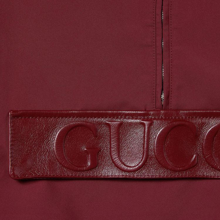 Gucci Bomber Gabardine Jacket Rosso Ancora