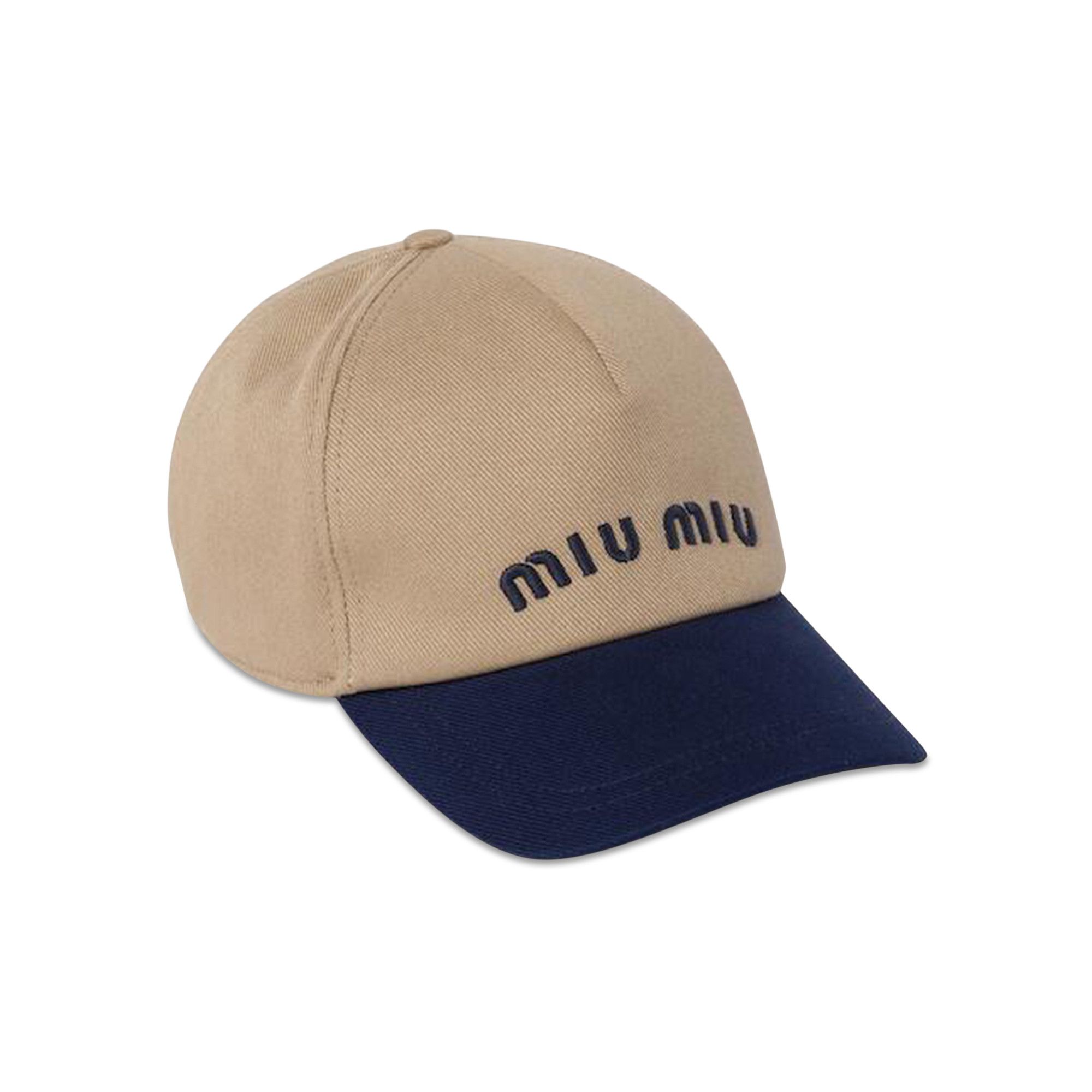 Buy Miu Miu Drill Baseball Cap 'Khaki/Royal' - 5HC179 ACQ1 F0LMV