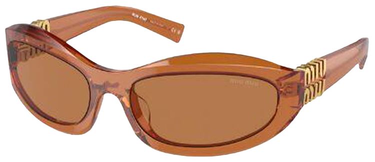 Miu Miu Oval Sunglasses BlondHavana