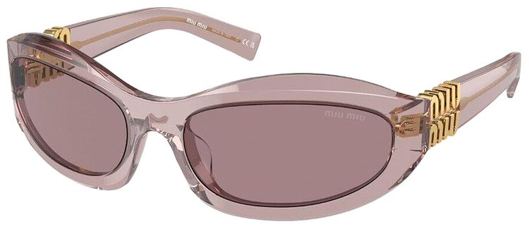 Miu Miu Oval Sunglasses Brown