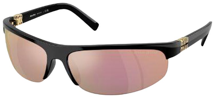 Miu Miu Oval Sunglasses Black