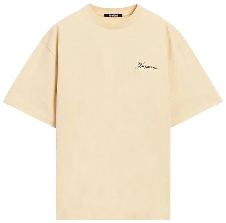 Jacquemus Le T Shirt Halteres Athletic Club Beige