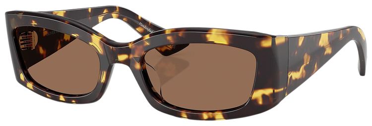 Khaite Rectangular Sunglasses Dark Brown