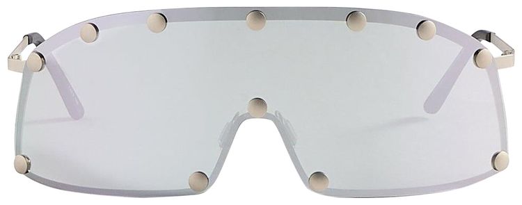Rick Owens Shield Sunglasses Silver