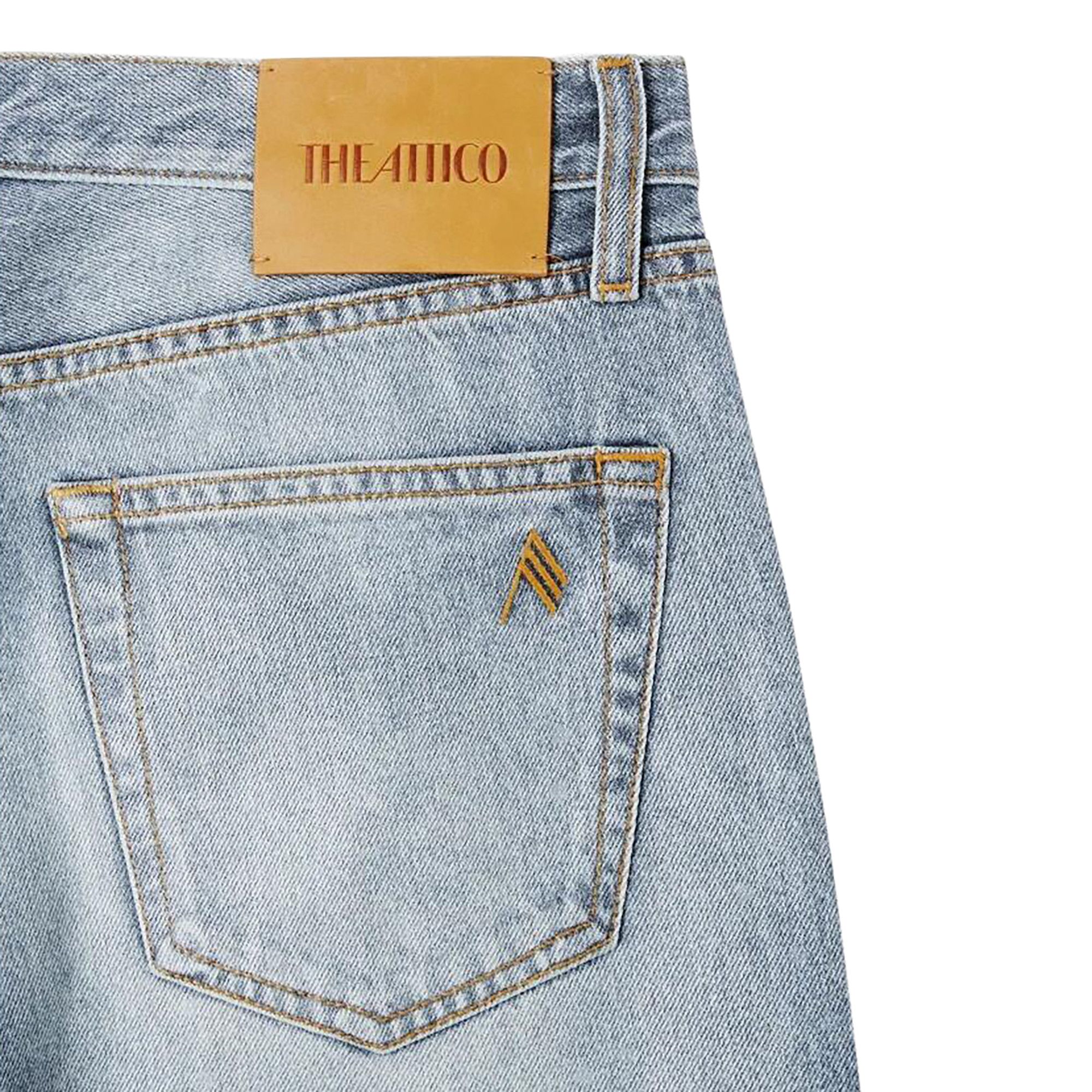 デニム・ジーパン THE ATTICO Women Denim Pants 250WCP00073 DDD085SS 024 SKY BL Buy The Attico Straight Leg Jeans 'Sky Blue' - 250WCP00073