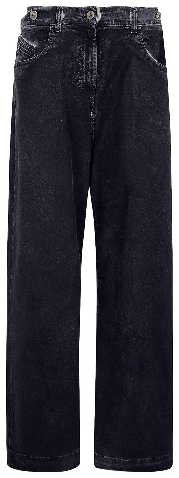 The Attico Wide Leg Jeans Navy Blue