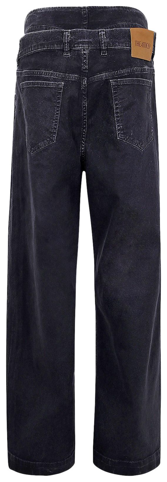The Attico Wide Leg Jeans Navy Blue