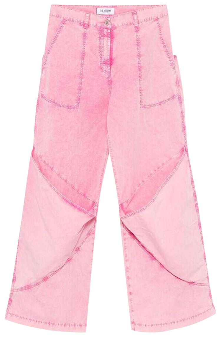 The Attico Wide Leg Jeans Pink