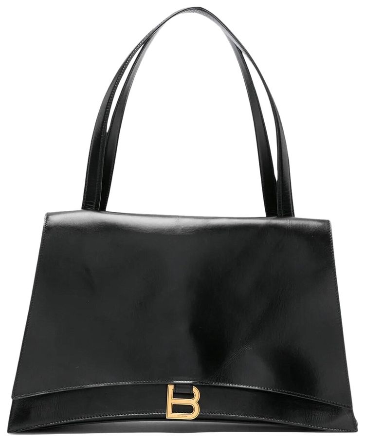 Balenciaga Crush Shoulder Bag Black