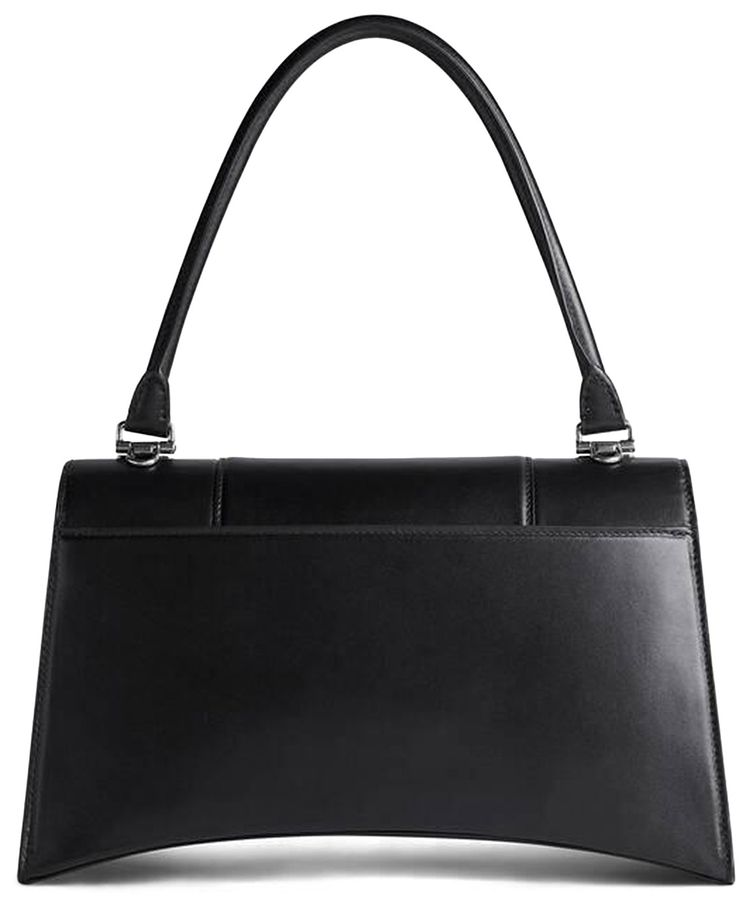 Balenciaga Hourglass Hinge Medium Shoulder Bag Black