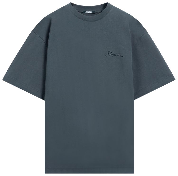 Jacquemus Le T Shirt Halteres Athletic Club Navy