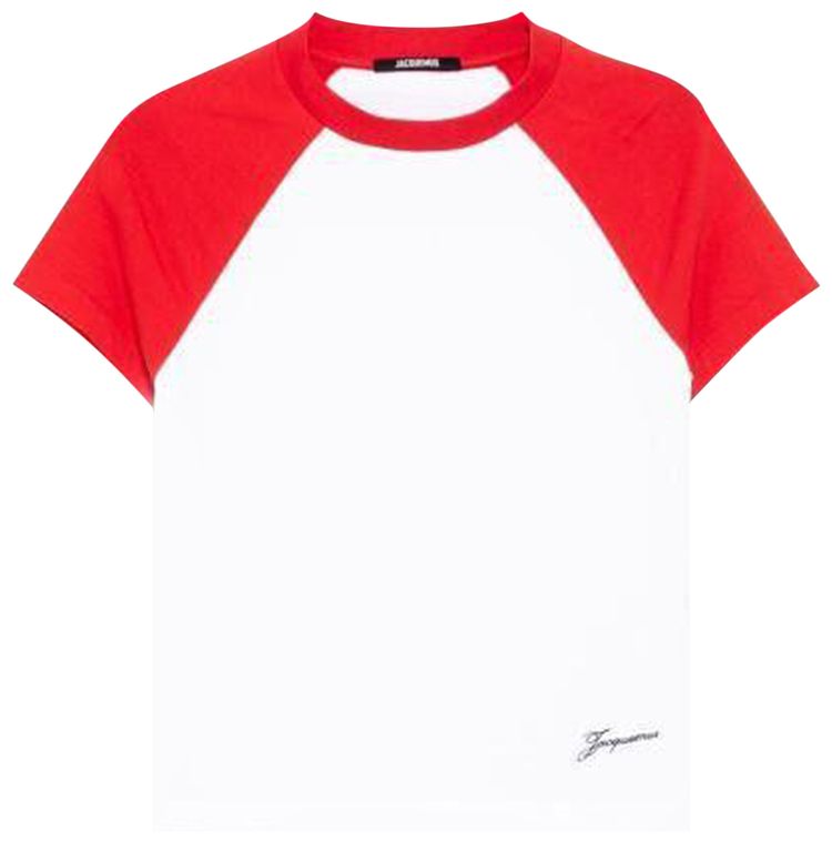 Jacquemus Le Mini T Shirt Baseball Multicolor Red