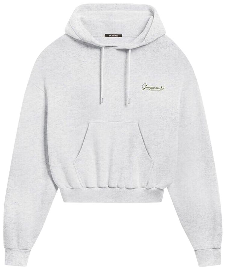 Jacquemus Le Hoodie Corto Uni Club Grey