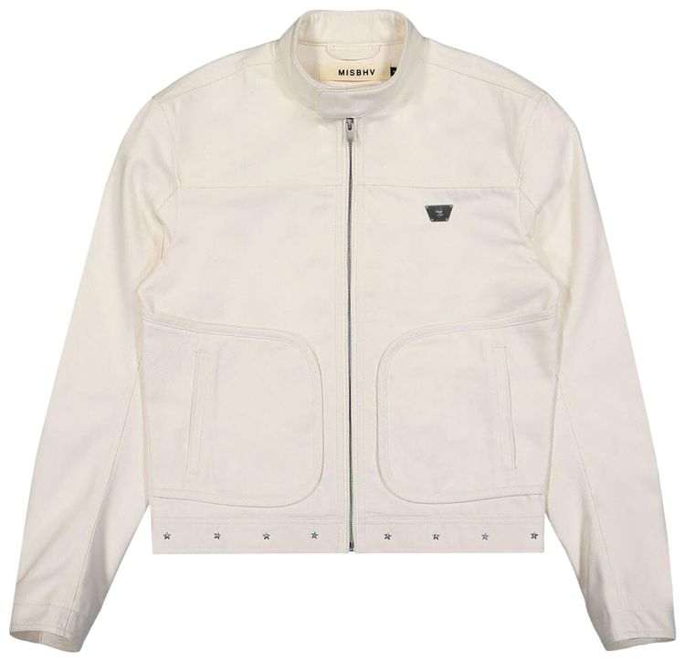 MISBHV Star Slim Jacket White