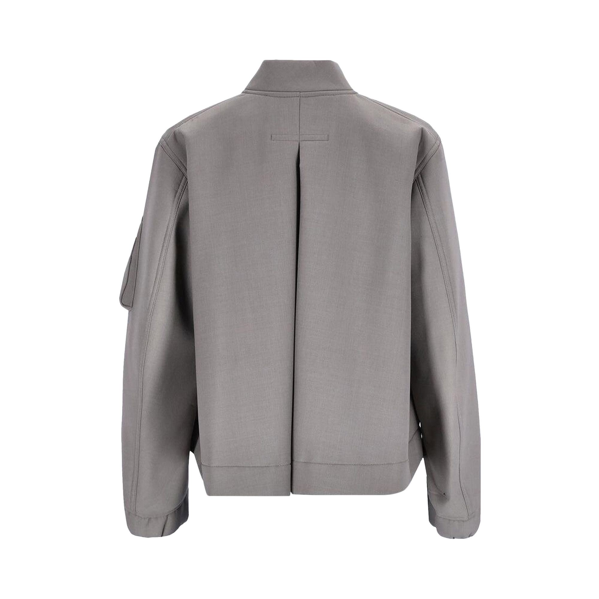 25SS Sacai Suiting Bonding Pants グレー2 Suiting Pants | sacai Official Store サカイ オフィシャル