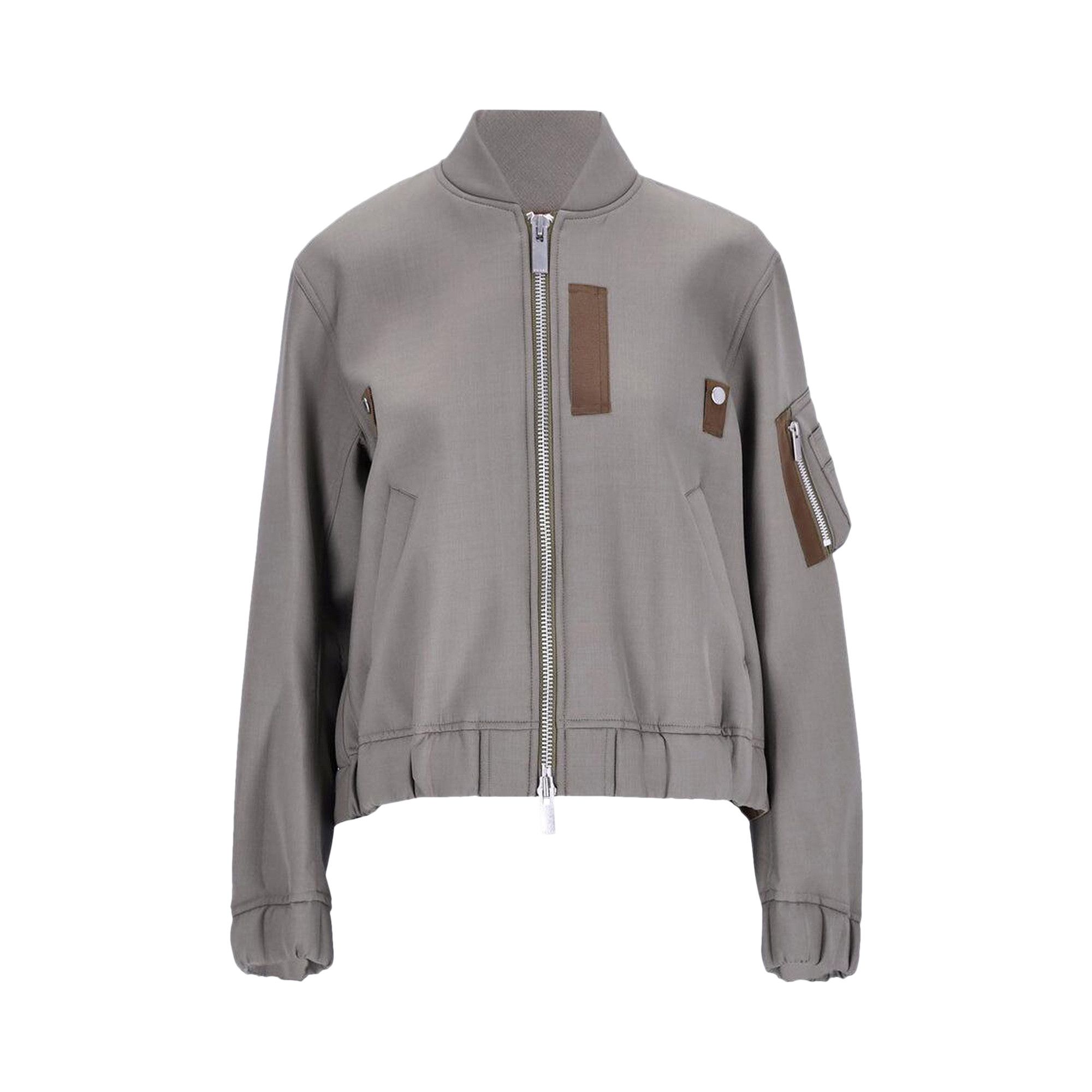 sacai 25ss Suiting Bonding Blouson サイズ2 sacai Suiting Bonding Blouson Black | HAVEN