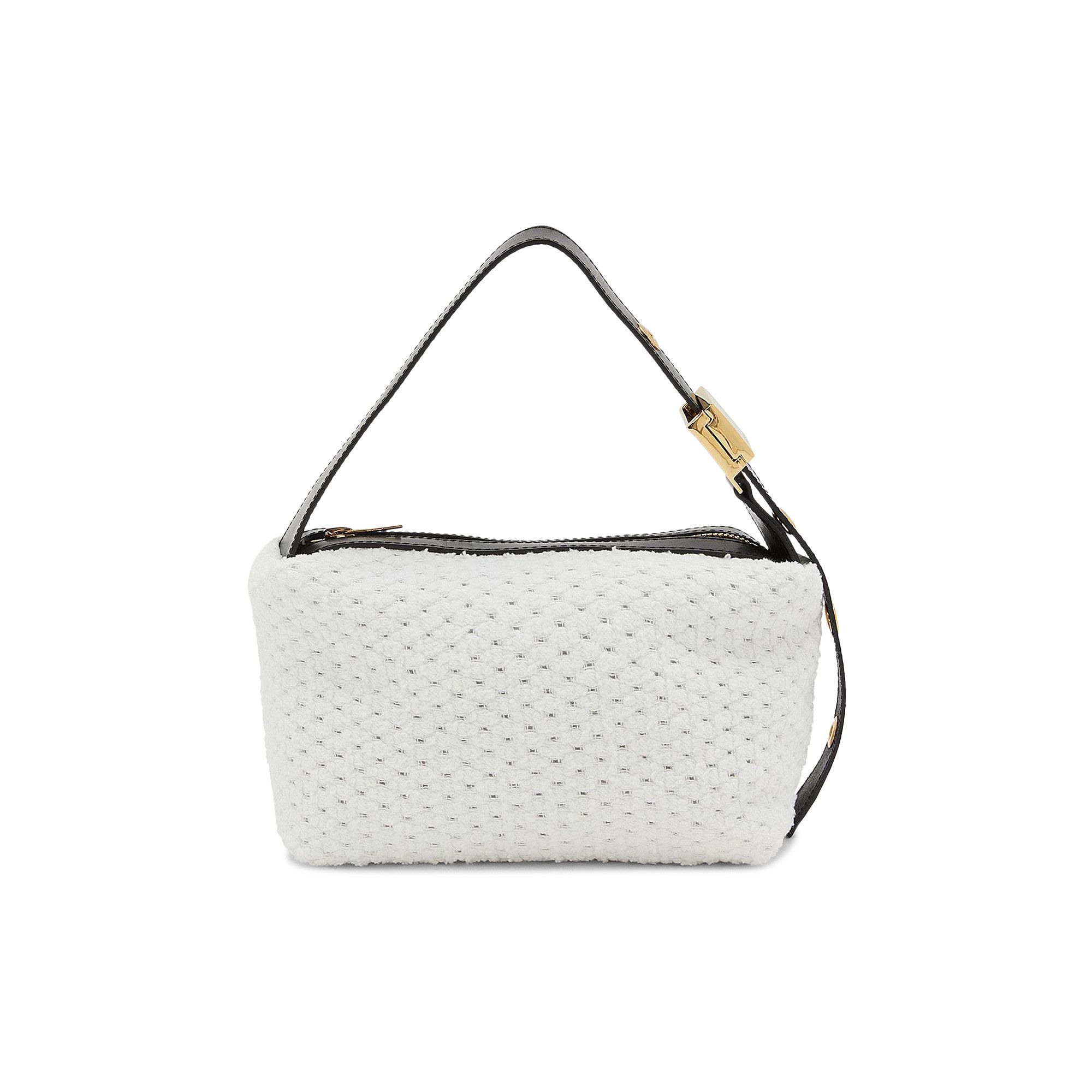 Buy Sacai Punched Denim Pochette Bag 'Off White' - S151 01 151 | GOAT