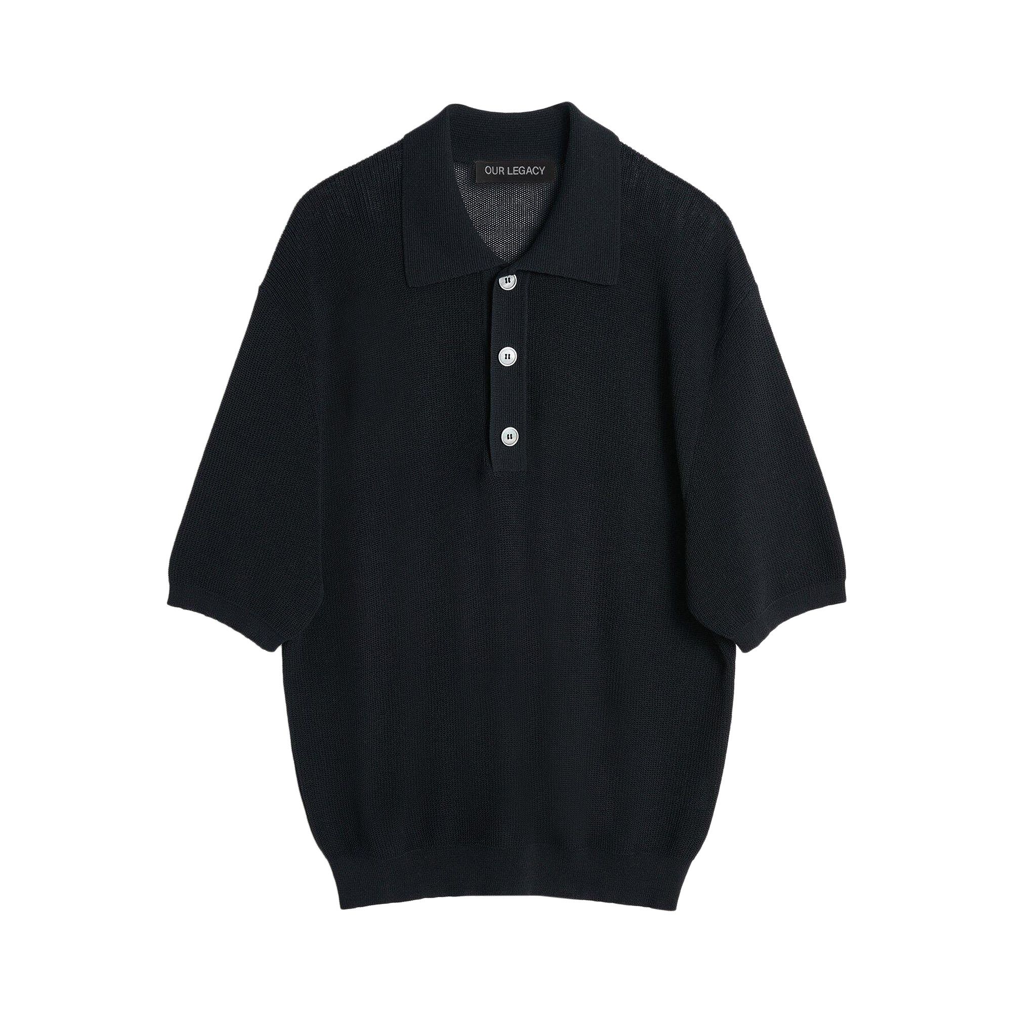 Buy Our Legacy Traditional Polo 'Black' - M2243TS | GOAT NL