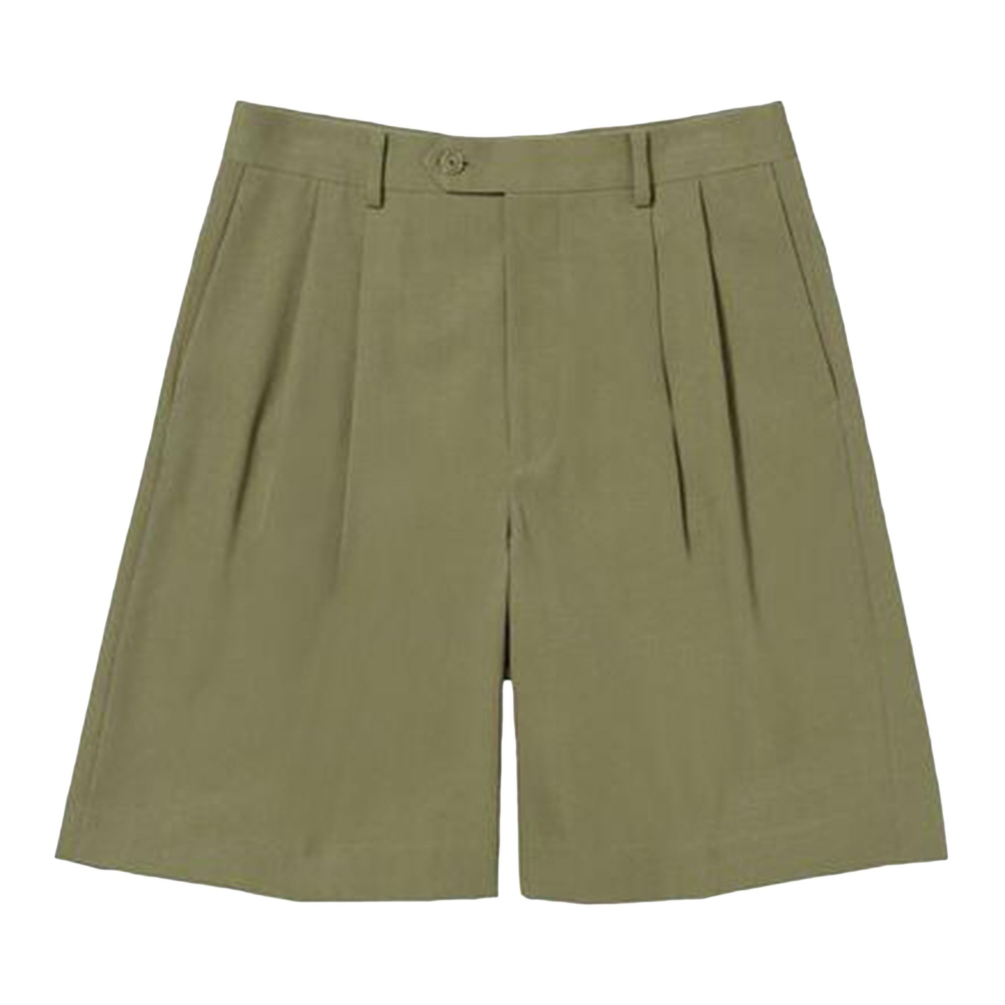 Buy Auralee Light Wool Max Gabardine Shorts 'Khaki