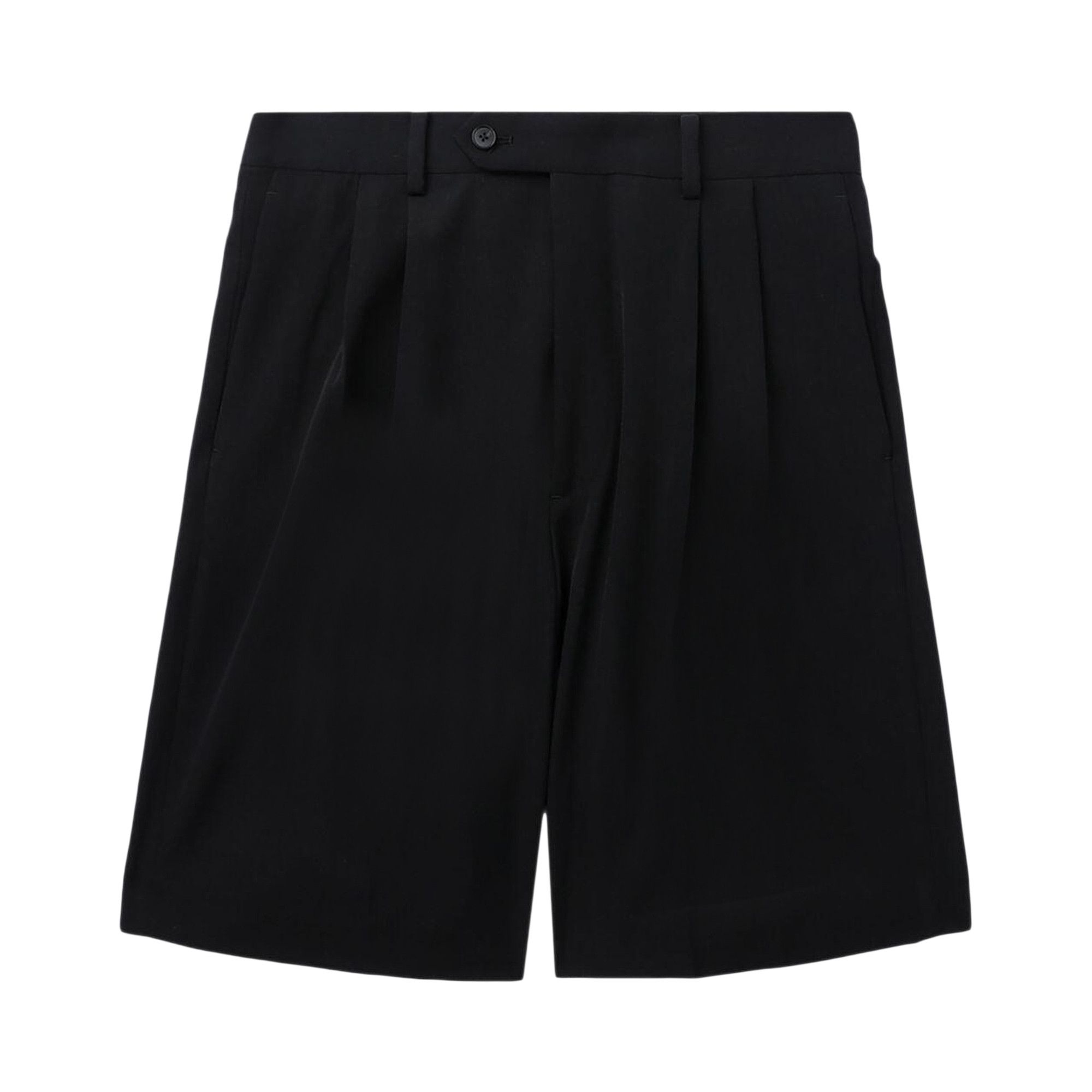 Buy Auralee Light Wool Max Gabardine Shorts 'Black