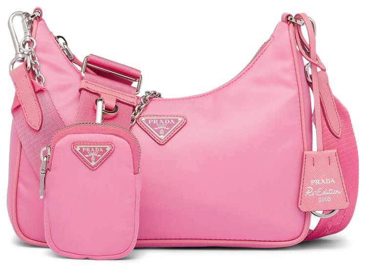 Prada Re Edition 2005 Re Nylon Bag Begonia Pink