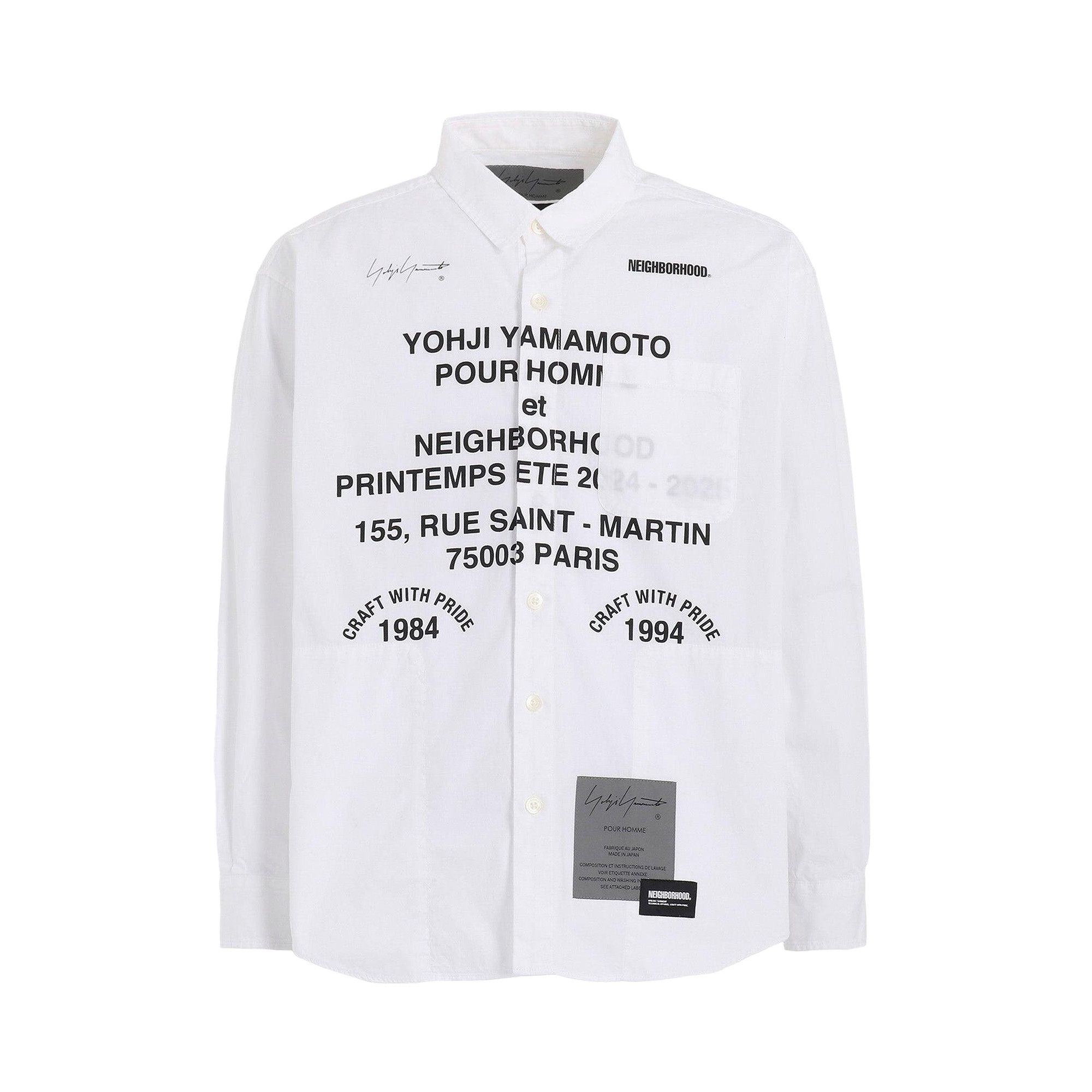 YOHJI YAMAMOTO NEIGHBORHOOD 白シャツ Buy Yohji Yamamoto x Neighborhood Shirt 'White' - HP B95 054 1 | GOAT